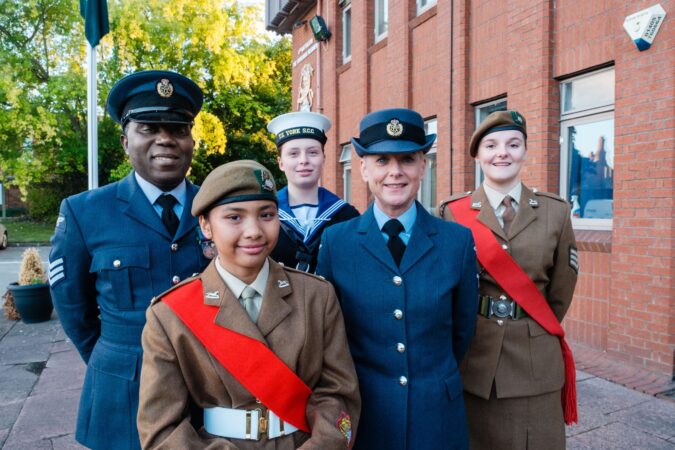 Award winners Yankuba Sawo. Ashanti Holden, Polly Whyley, Jacqueline Lee and Hannah Wardman before the North Yorkshire ceremony