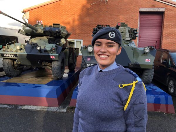 Smiling air cadet