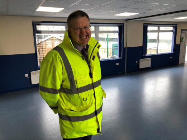 Man in high visibility jacket