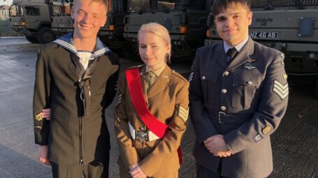 Sea Cadet, Army Cadet and Air Cadet together