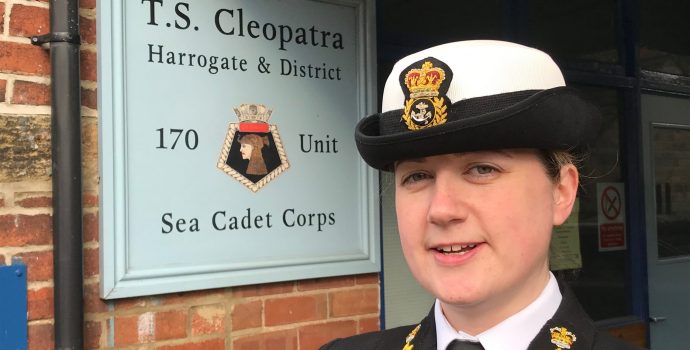 Sea cadet commanding officer in uniform